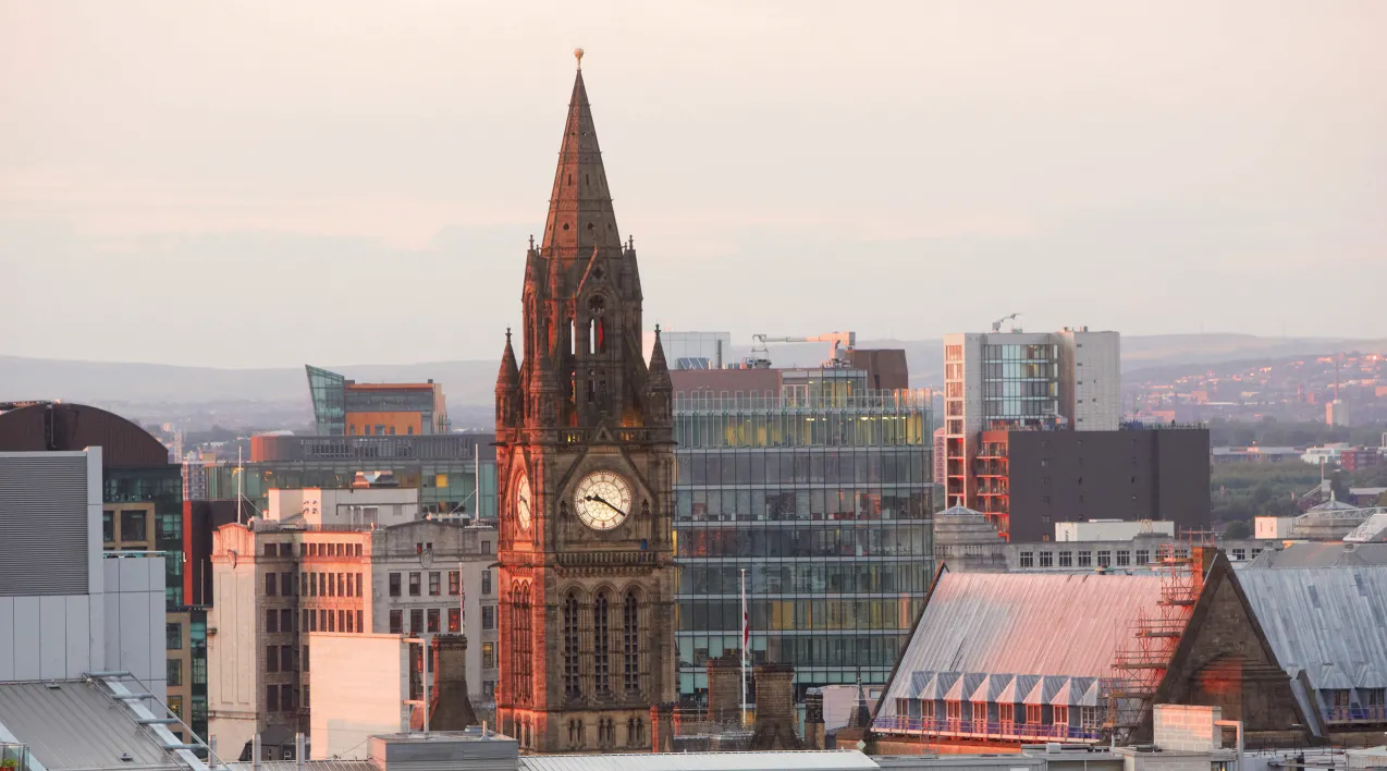 The skyline of Manchester.